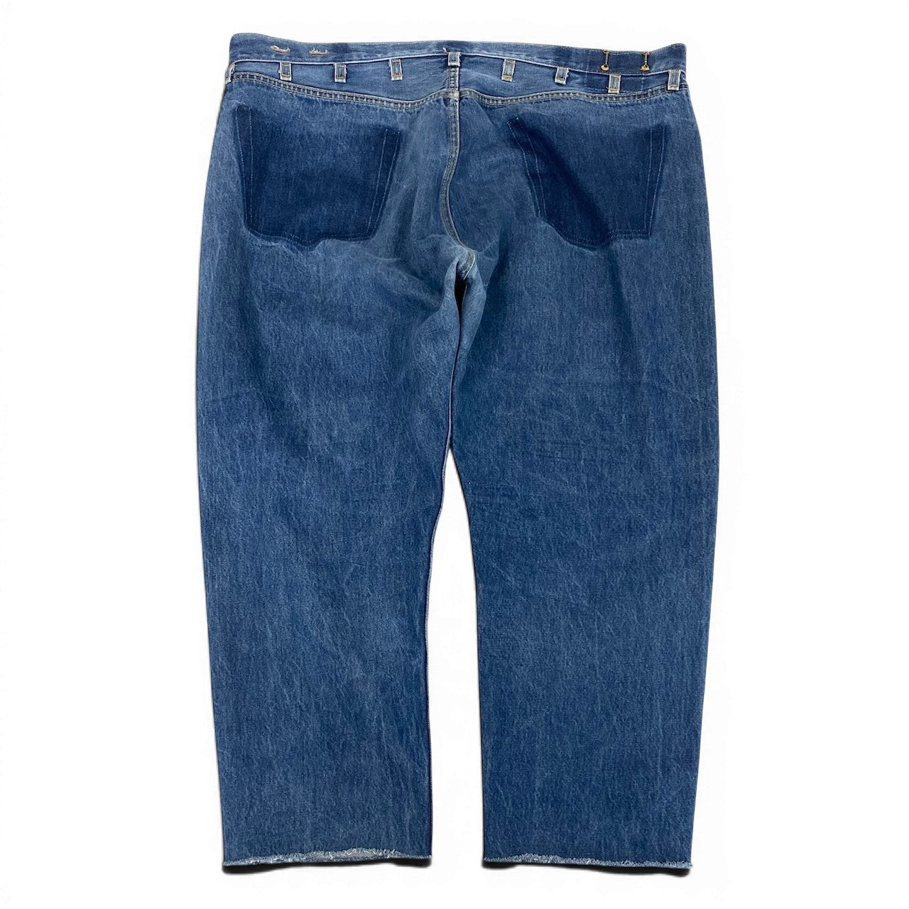 20d27 MAISON EUEKA メゾンエレウカ VINTAGE REWORK BIGGY PANTS LEVIS REWORK デニムパンツ リメイクデニム 017 S ブルー レディース 女性服u02t