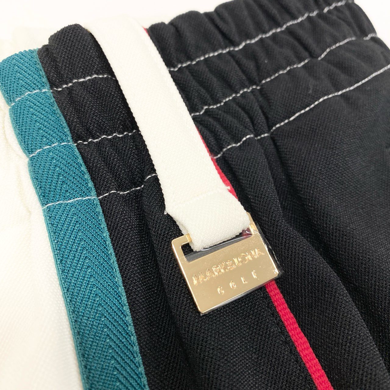 59k1 MARK＆LONA マークアンドロナ Viper Jersey Jogger ジョガーパンツ ロゴプリント ボトムス MLM-4C-AT06 44 ホワイト メンズo07t