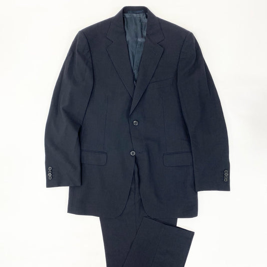 34i18 Ermenegildo Zegna エルメネジルドゼニア セットアップ スーツ ビジネス◎ フォーマル◎ テーラードジャケット パンツ 48 ネイビー ウール メンズk02i