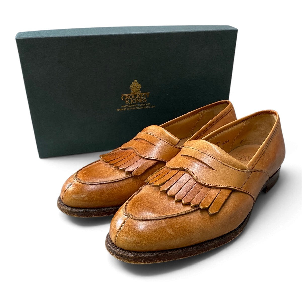 3j14 Crockett&Jones クロケット&ジョーンズ ユナイテッドアローズ別注 SONNING キルトローファー 6340 9E キャメル レザー メンズ 紳士靴o07t