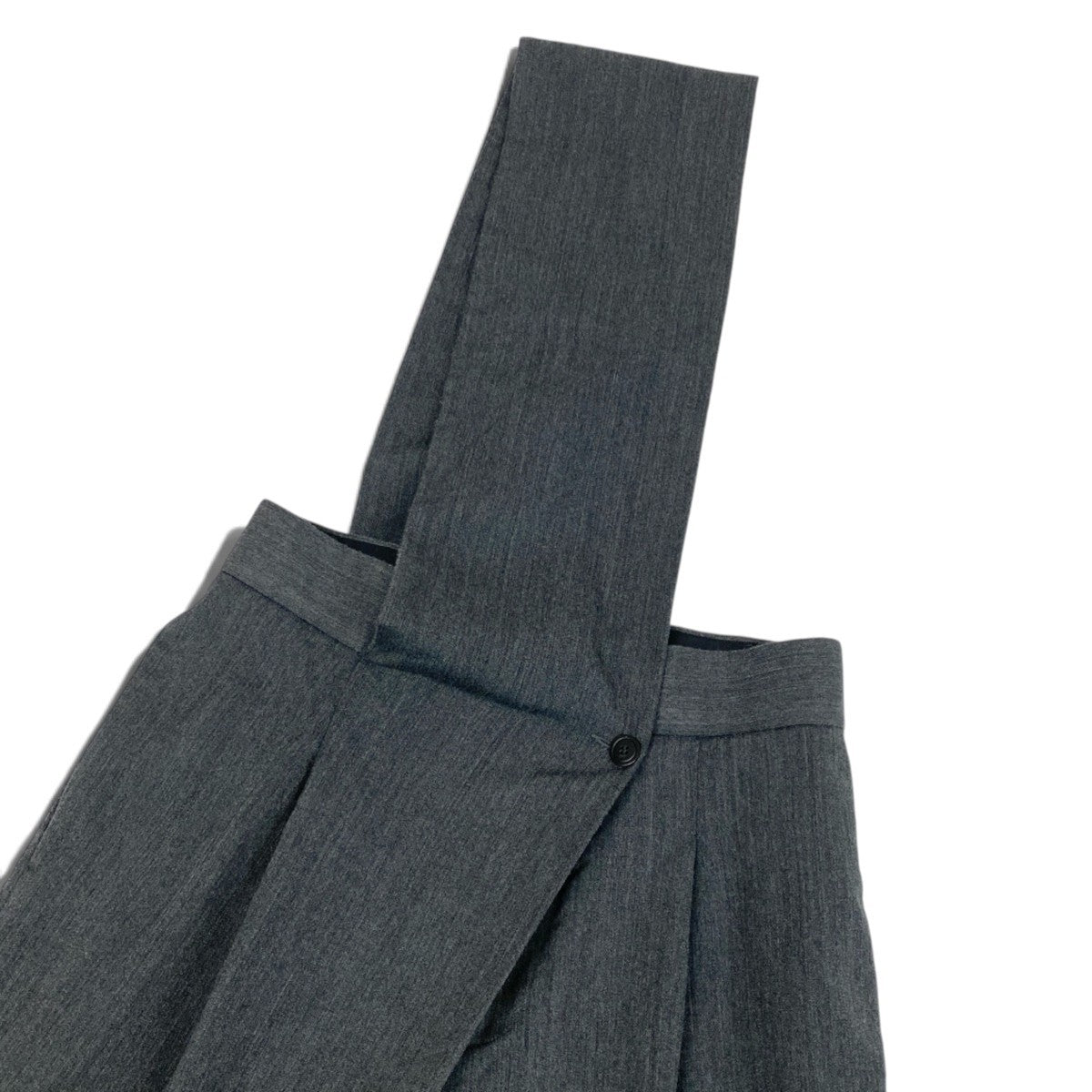 Eh31 DIOR ディオール スカーフベルト付トラウザーパンツ 443C134A6268 サイズ44 ダークグレー ヴァージンウール レディースo07t