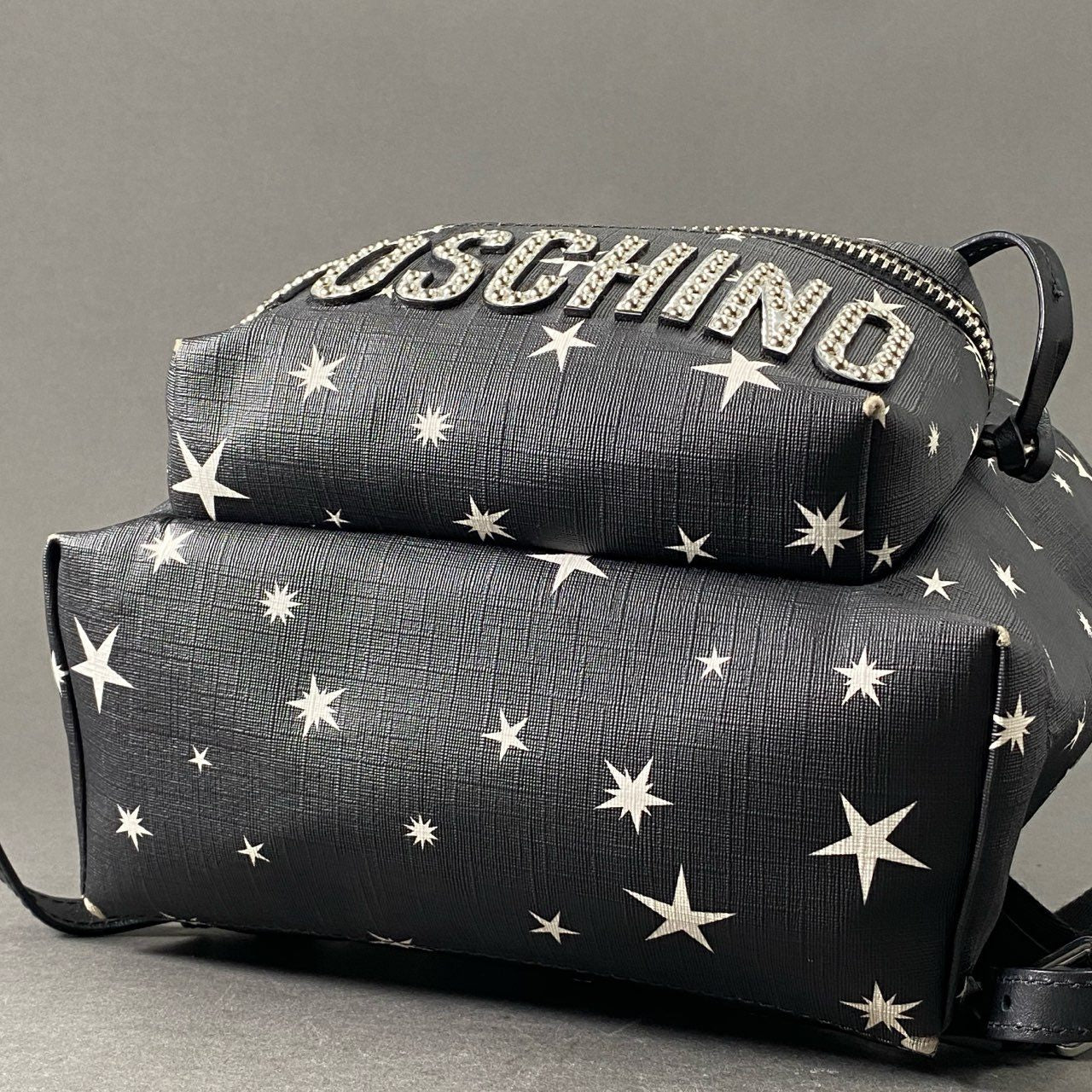 Af12 MOSCHINO COUTURE モスキーノ クチュール UFO Teddy Bear テディベア リュック ブラック バック 宇宙