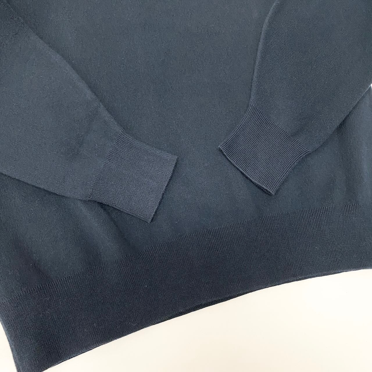 29e7 CABaN キャバン ロングスリーブニット コットンカシミヤニットセーター トップス Sサイズ ダークネイビー メンズ 男性用t18r
