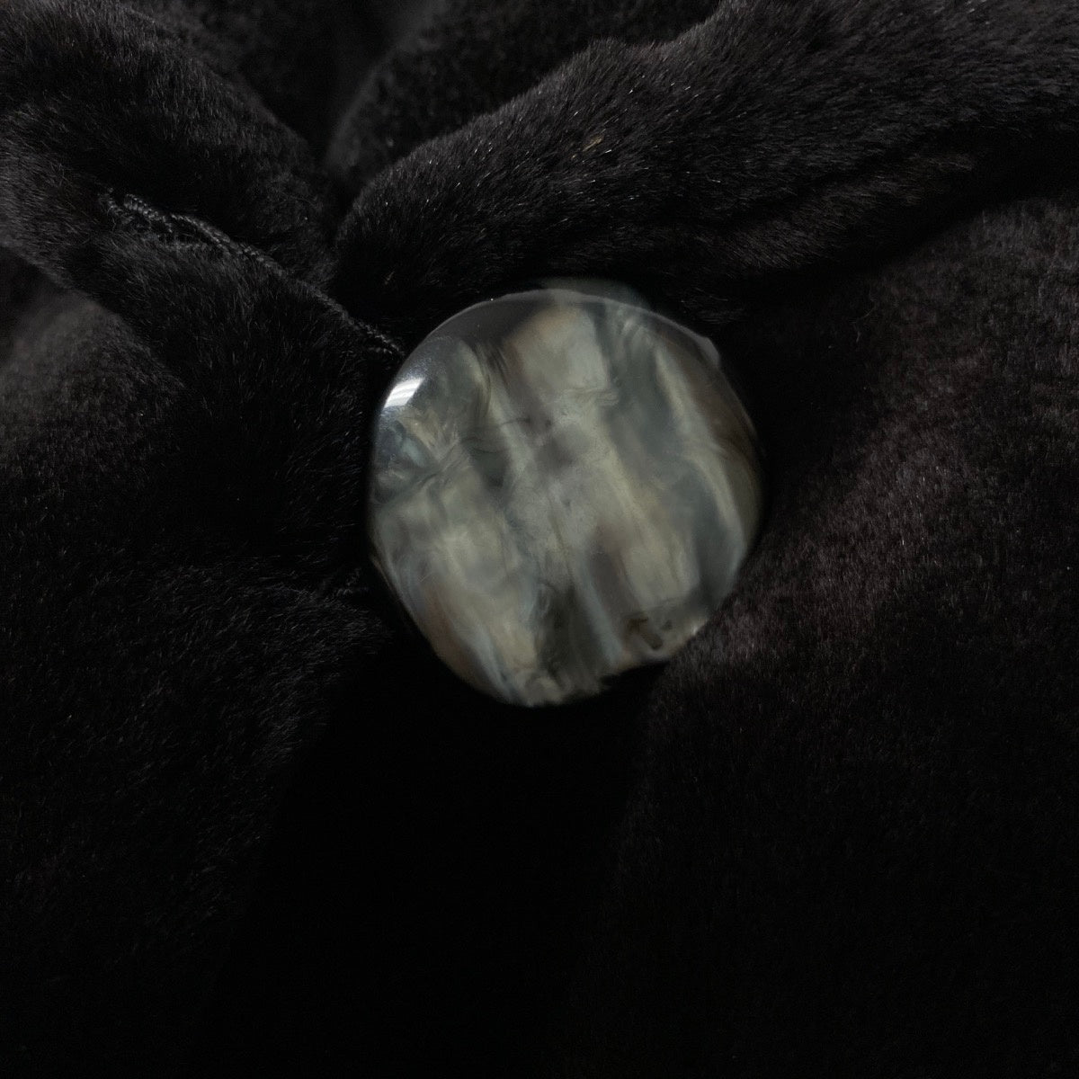 76i24 シェアードミンク ロングコート サイズF ブラック 本毛皮 Shared Mink Fur Long Coat リアルファーt18r
