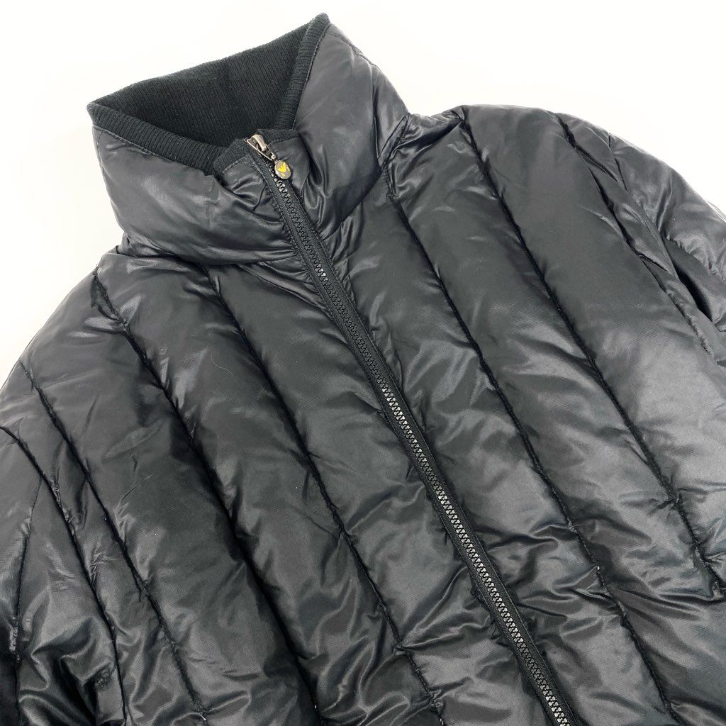 81L15 ARMANI JEANS アルマーニ ジーンズ ダウンジャケット ブルゾン アウター 袖ワッペン XL ブラック メンズ 男性用u02t