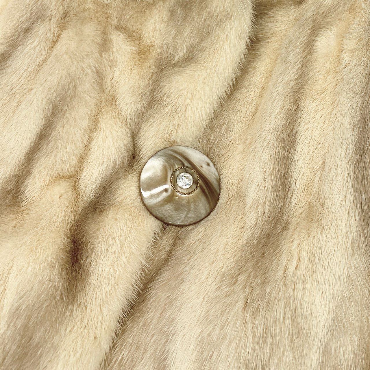 48k2《美品》定価320万 パステル クロスミンク リアルファー セミロングコート F 最高級本毛皮 希少デザイン MINK FUR COATt18r