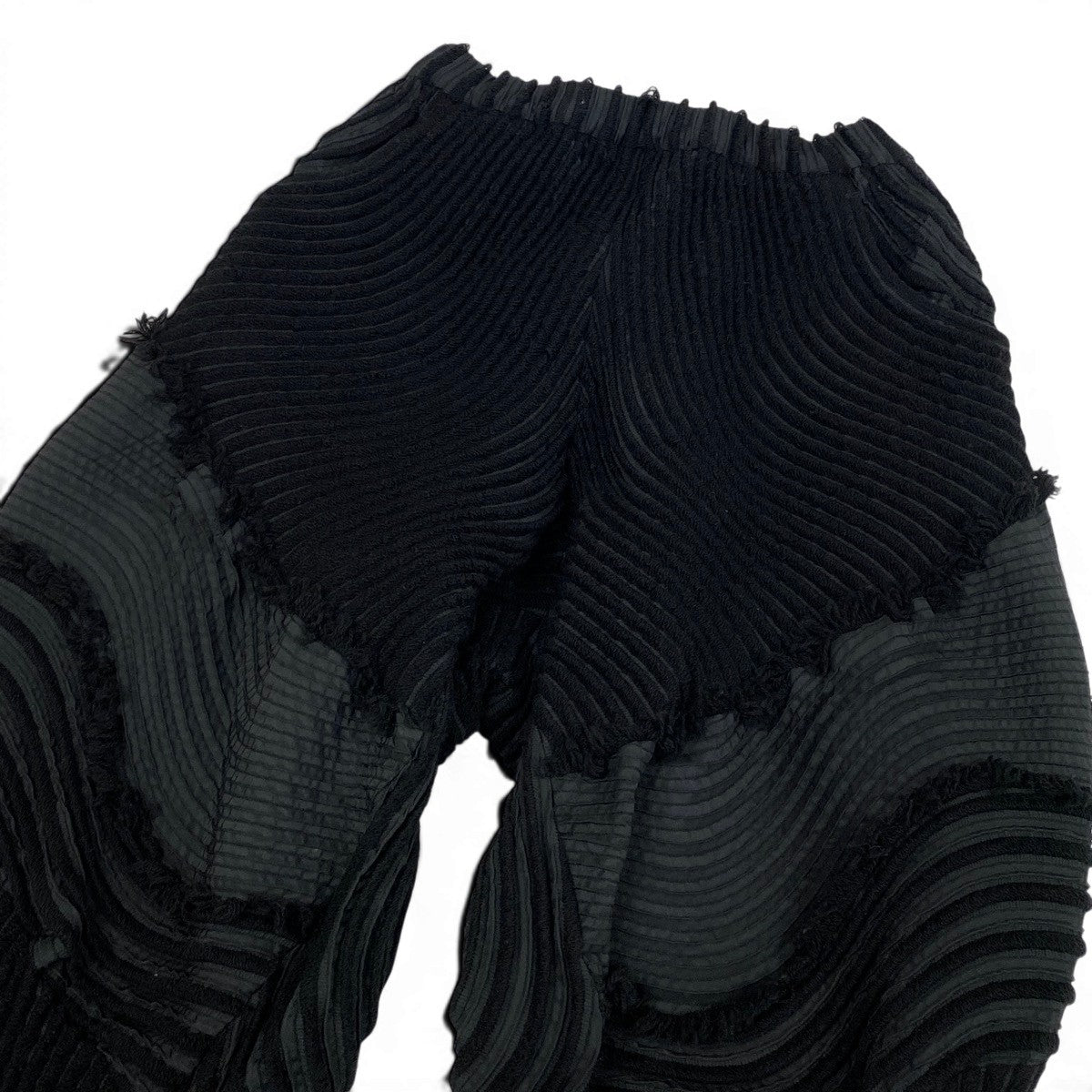 Af4 ISSEY MIYAKE イッセイミヤケ 3Dスチームストレッチ プリーツパンツ 3D Steam Stretch Pleats Pants IM84FF537 サイズ2 ブラックt18rt18r