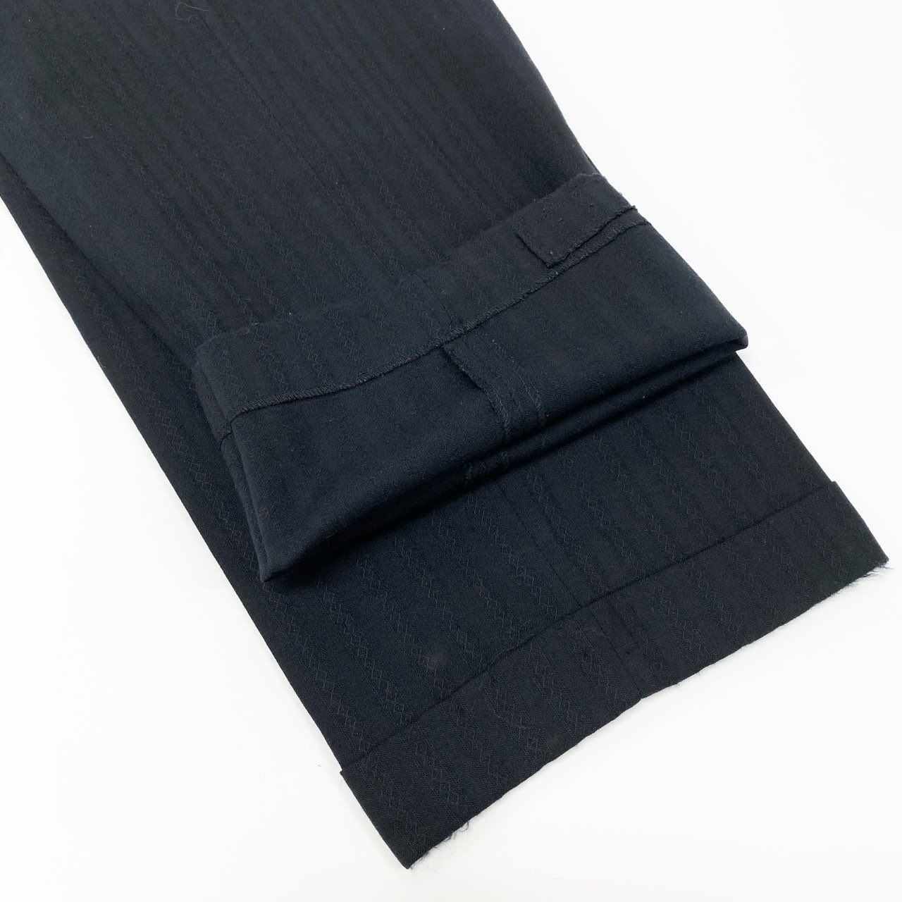 51Ⅼ2 VERSACE CLASSIC ヴェルサーチ クラシック ダブルブレスト スーツセットアップ 総柄 46 ブラック メンズu02t