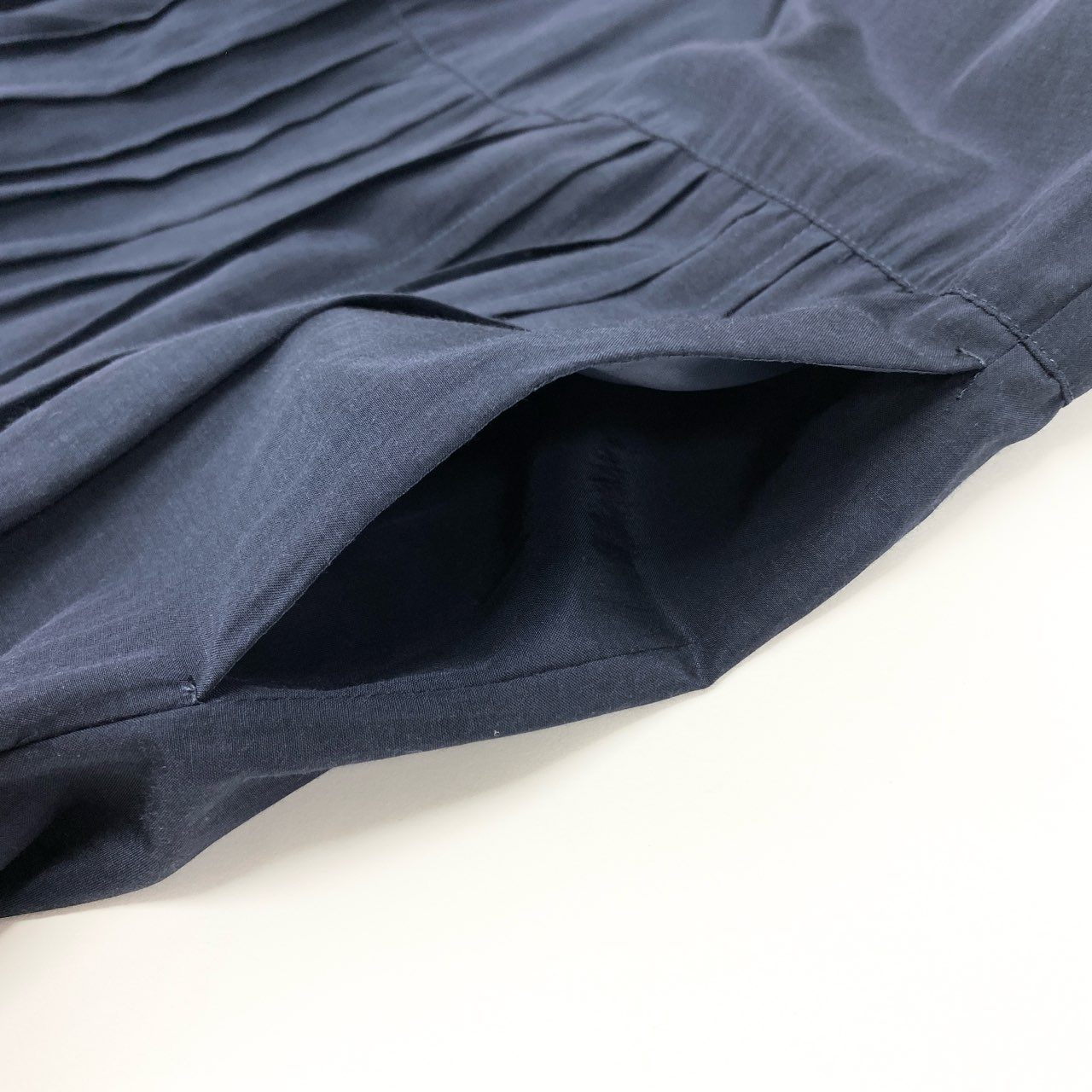 80k11 MORABITO BLANC モラビト 半袖シャツワンピース ロングワンピース フロントタック レディース 女性用 40 ネイビー u02t