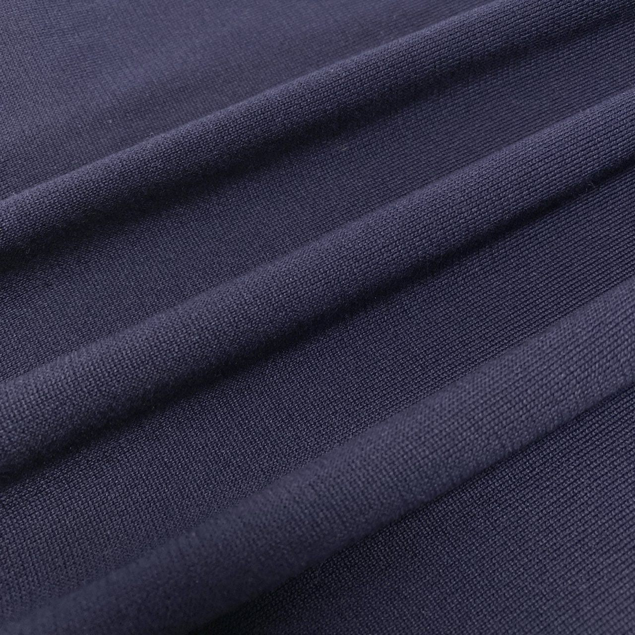 2a29【美品】HERMES エルメス ノースリーブニットワンピース Vネック 胸元ロゴ 36サイズ ネイビー コットン100％ レディース 女性用o07t