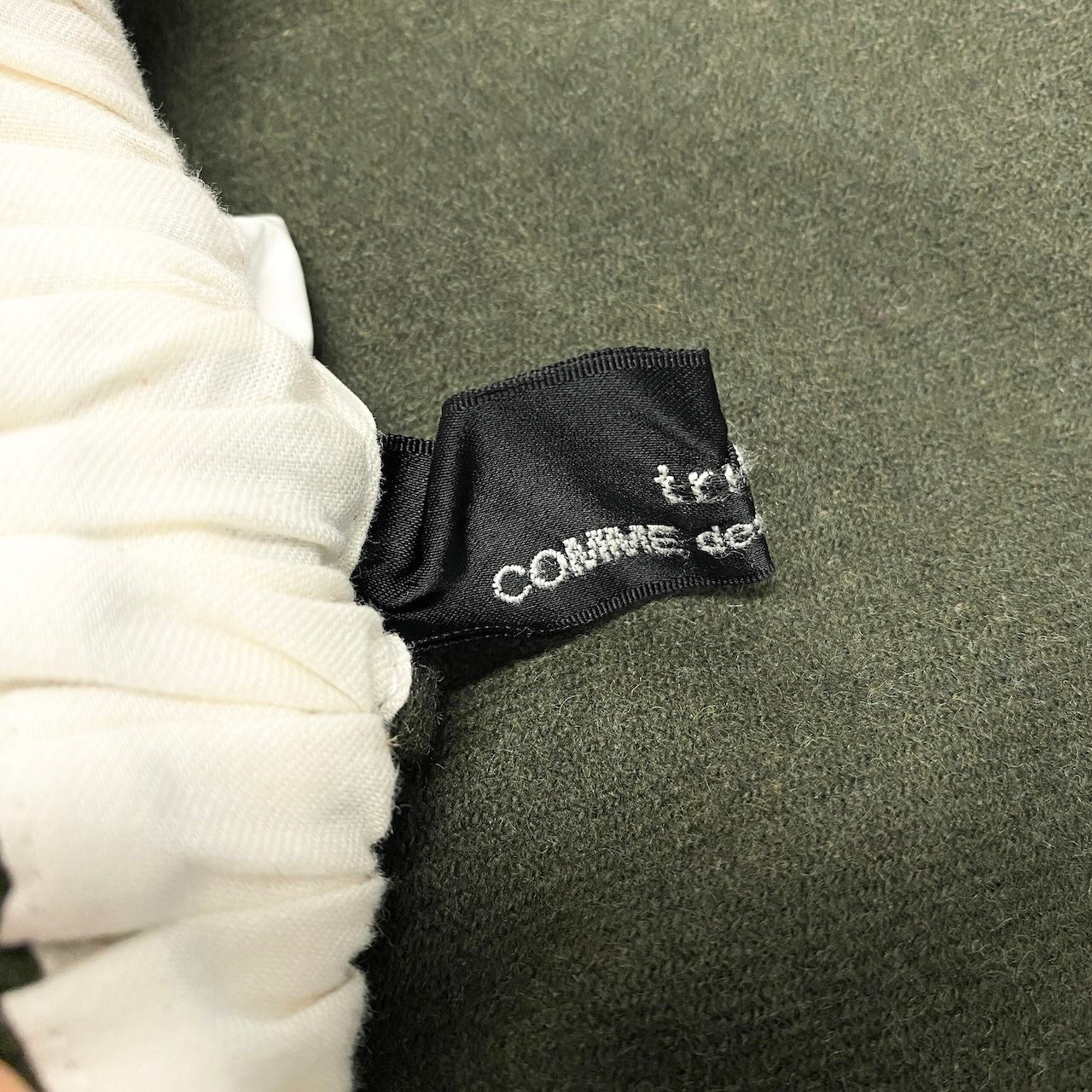 29e7 tricot COMME des GARCONS トリコ コムデギャルソン ウールスカート ロングスカート AD2021 TH-S017 グリーン レディース 女性用u02t