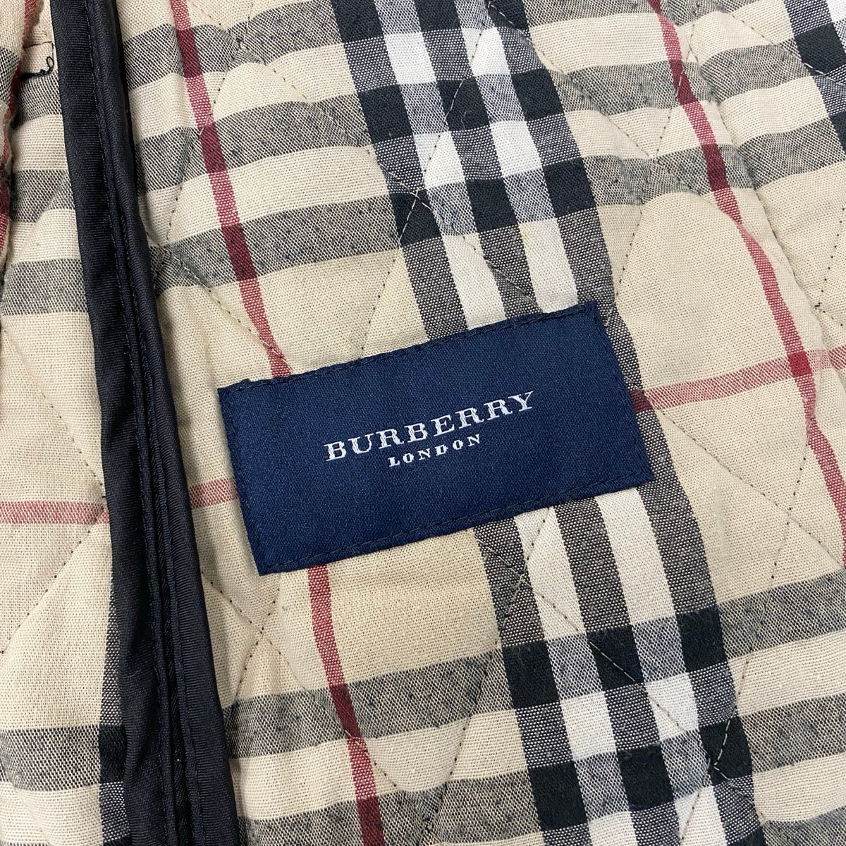 11i30 BURBERRY LONDON バーバリー ノバチェック キルティングジャケット ブラック Nova Check Quilting Jackett18r