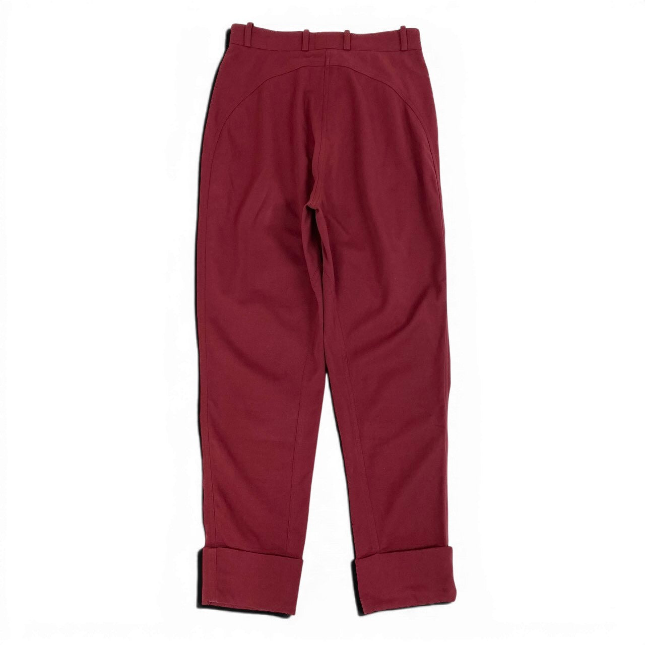 65d16 HERMES エルメス ジョッキーパンツ ジョッパーズ ロング ボトムス 伸縮ストレッチ サイズ40 ボルドー レディース 女性用u02t