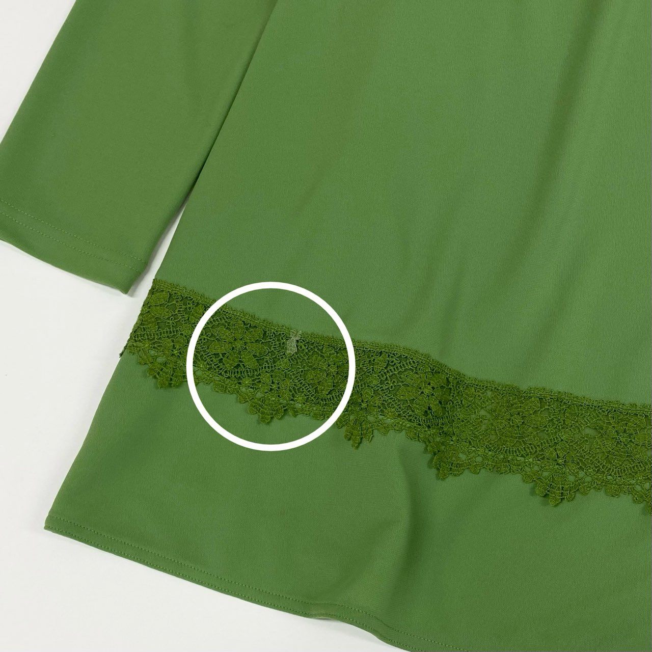 52b27 TOKUKO 1er VOL トクコプルミエヴォル ロングカーディガン 長袖 レース装飾 レディース 女性服 サイズ9 グリーンu02t