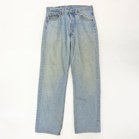 50h25 《VINTAGE》 90’s Levi's リーバイス 501 ストレートデニムパンツ ボトムス ジーンズ USA製 99年 W32 L34 ブルー コットン メンズo07t