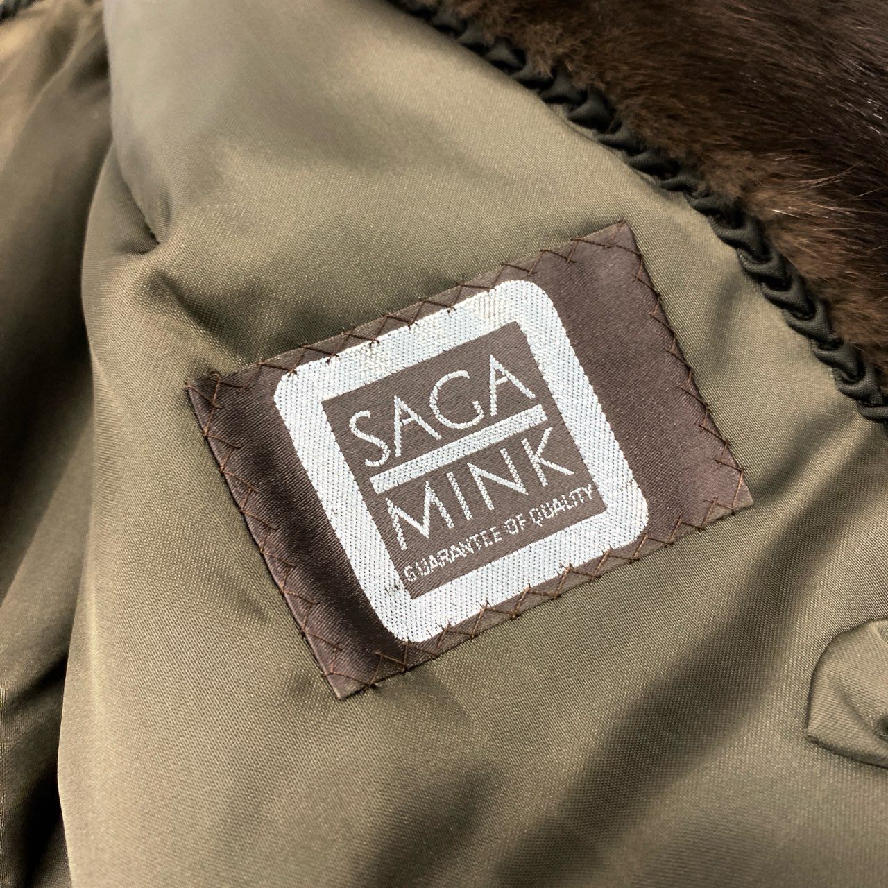 10k11 NANAWA FUR SAGAMINK サガミンク ミンクコート 毛皮コート サイズ11号 ブラウン デミバフミンク レディースk02i