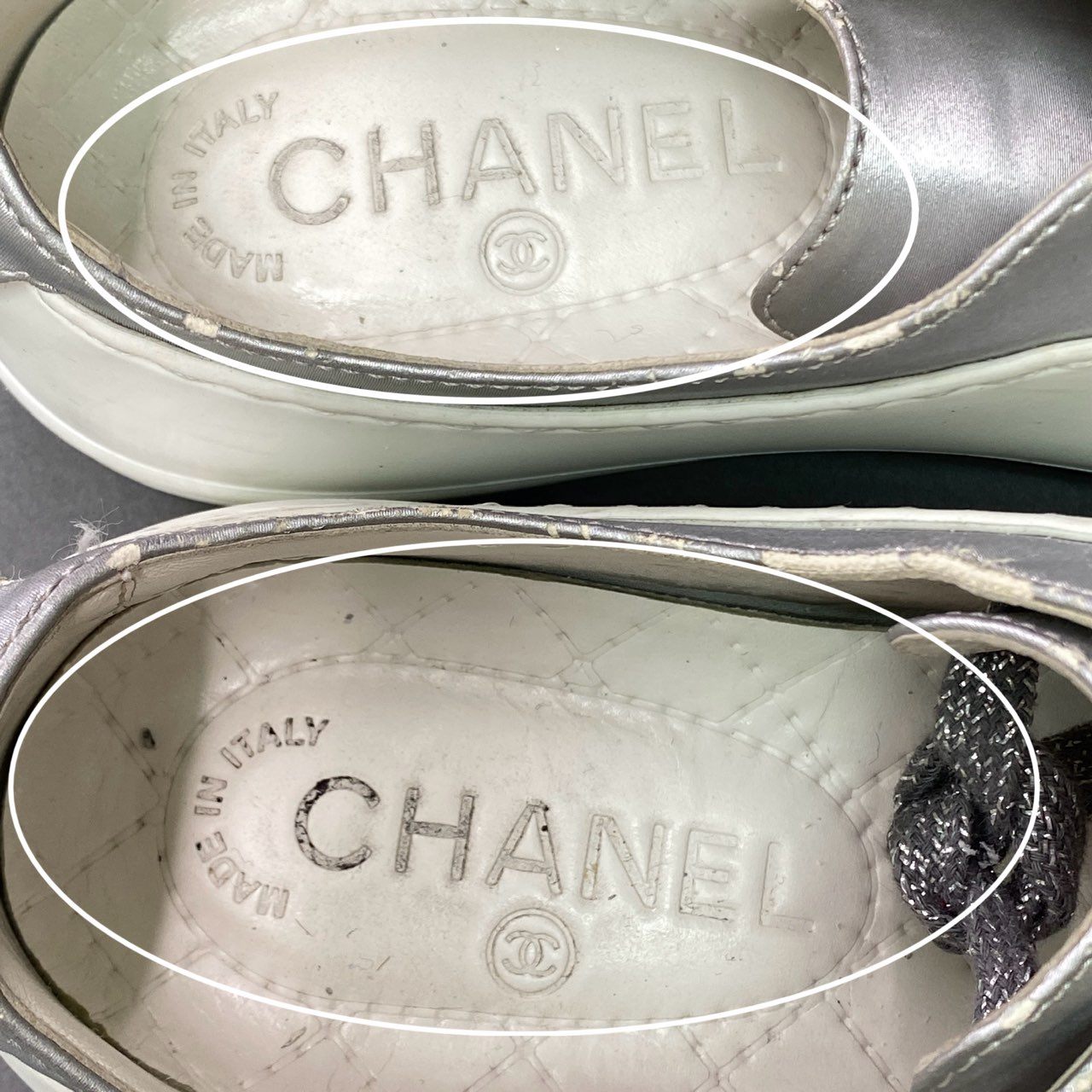 6l4 CHANEL シャネル ラバースニーカー ローカットスニーカー ココマーク IG32719 サイズ36 1/2 レディース