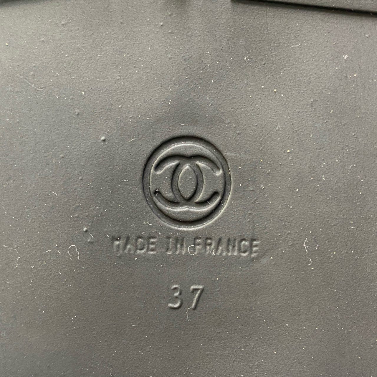 c4 CHANEL シャネル Vintage ココマーク スニーカー ローカット シューズ 37 ブラック ホワイト レディースta2