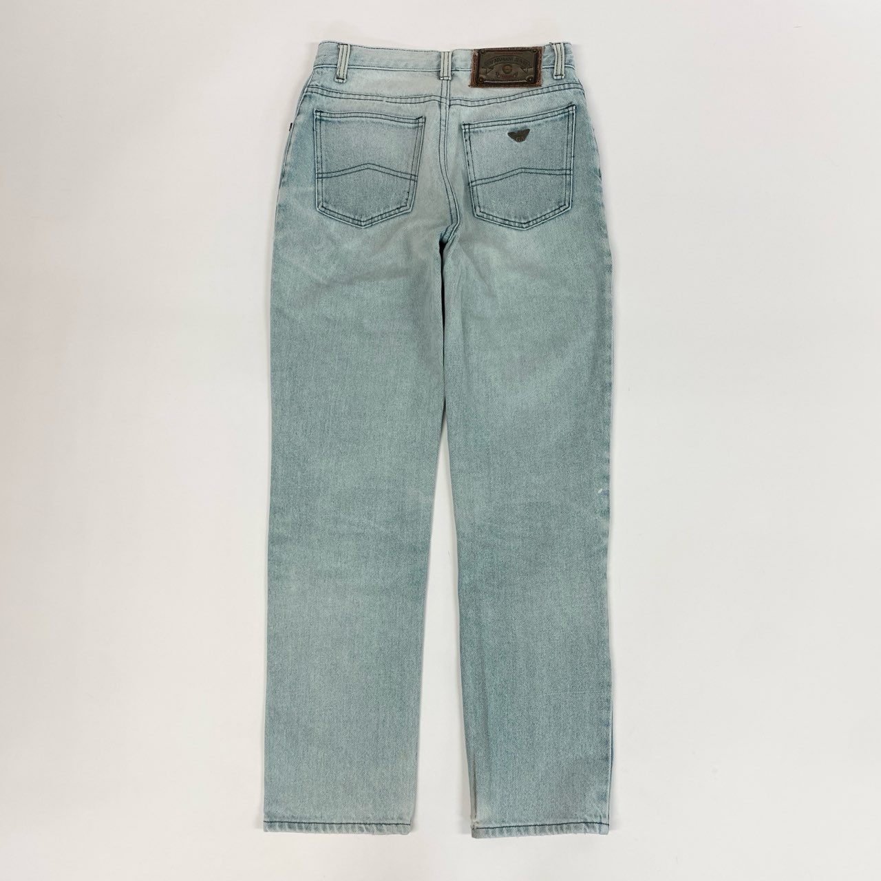 1j27 ARMANI JEANS アルマーニジーンズ 90’s デニムパンツ ジーンズ ジップフライ 28 1/2サイズ ブルー メンズu02t