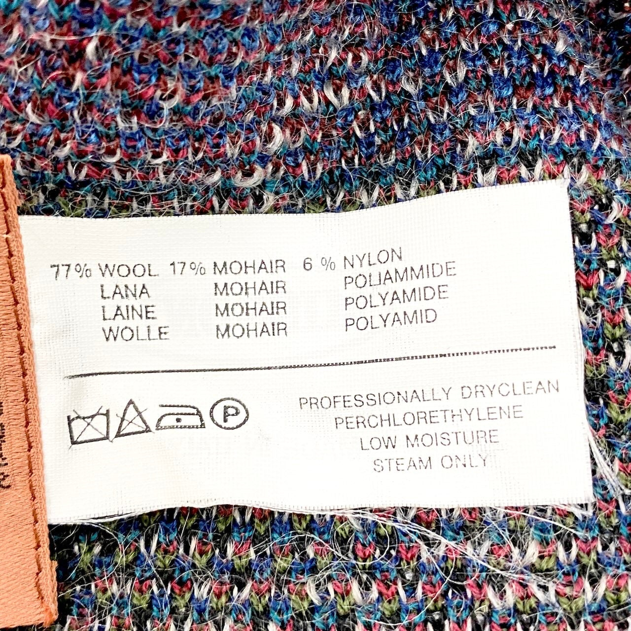 74e18 MISSONI ミッソーニ ニットマフラー ストール 幾何学模様 イタリア製 マルチカラー レディース メンズ ユニセックスu02t
