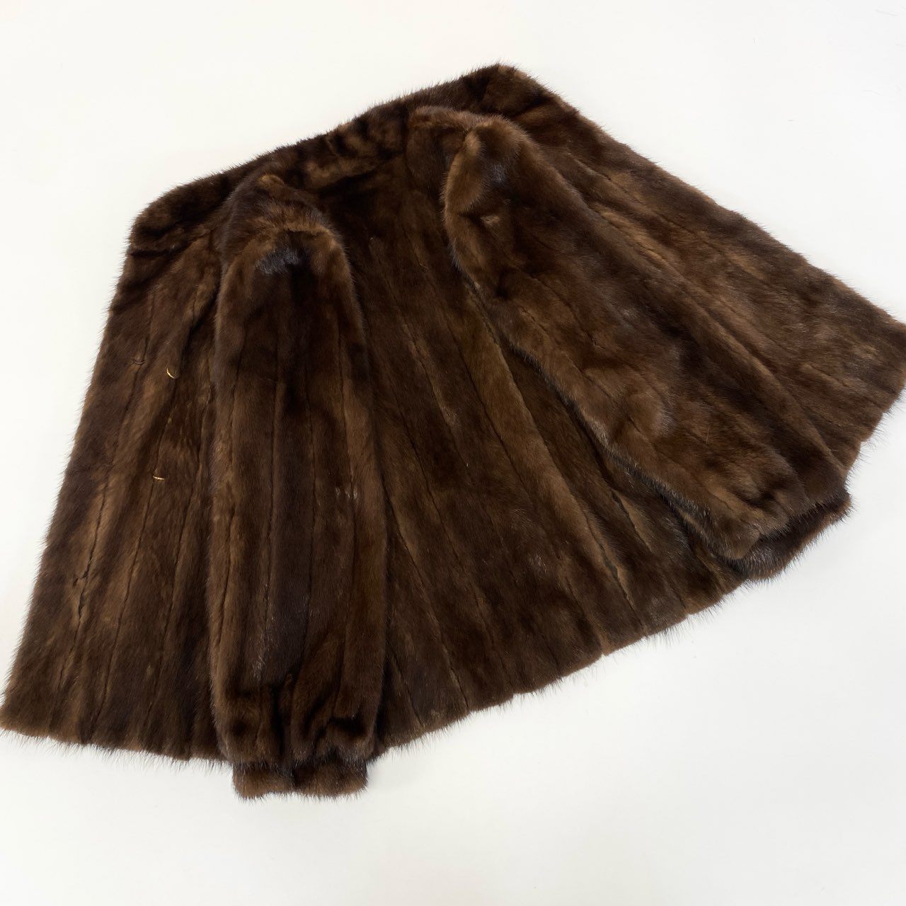7a27 Partina パルティナ デミバフミンク ファーコート サイズF ブラウン 本毛皮 Mink Fur Coatt18r