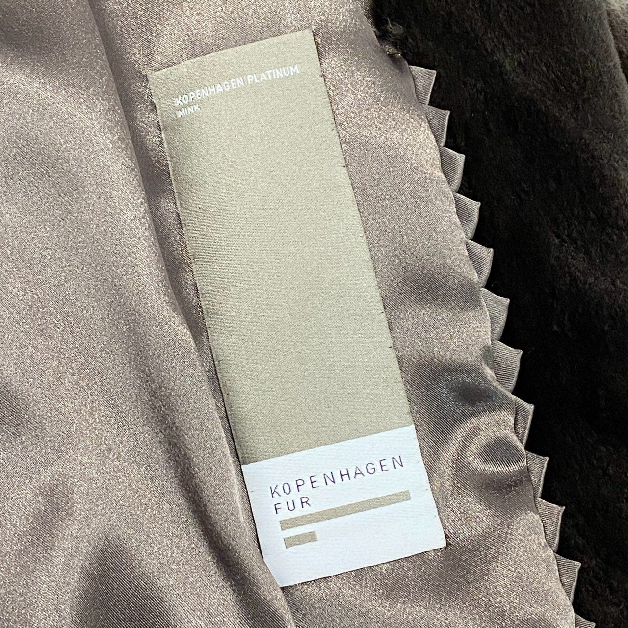 43d3 KOPENHAGEN FUR コペンハーゲン PLATINUM MINK プラチナミンク クロスミンクコート F ブラウン 最高級本毛皮 Fur Coatt18r