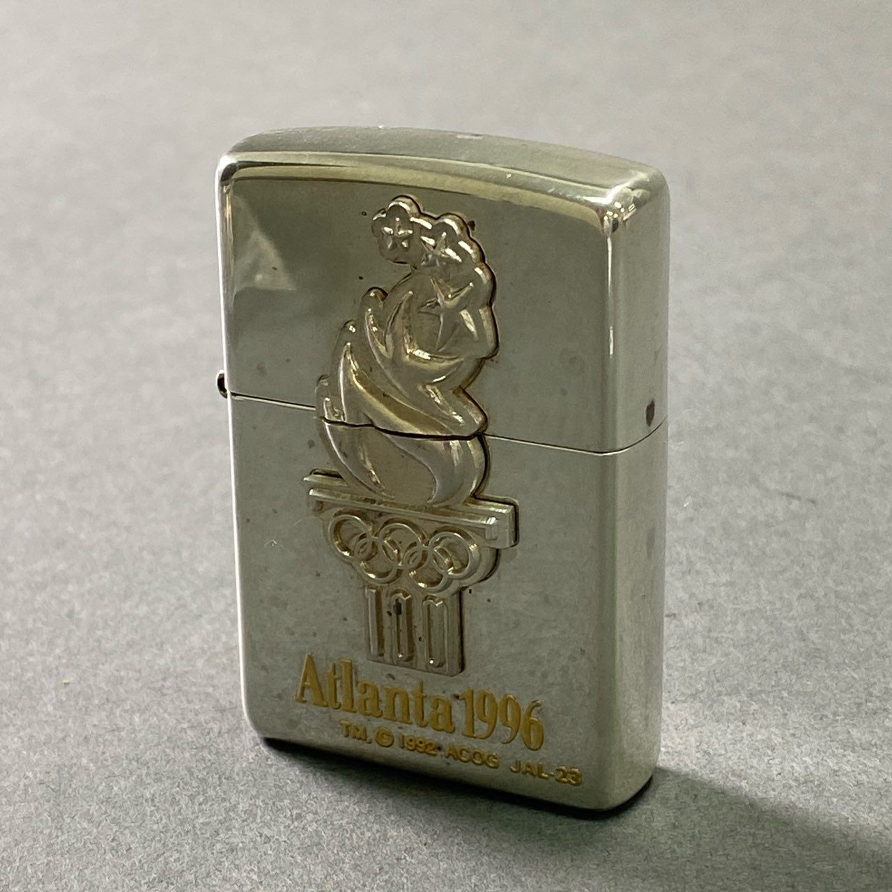 7f11 《希少》 ZIPPO ジッポ Atlanta 1996 アトランタ スターリングシルバー オイルライター Starling Silver No.0464 オリンピック
