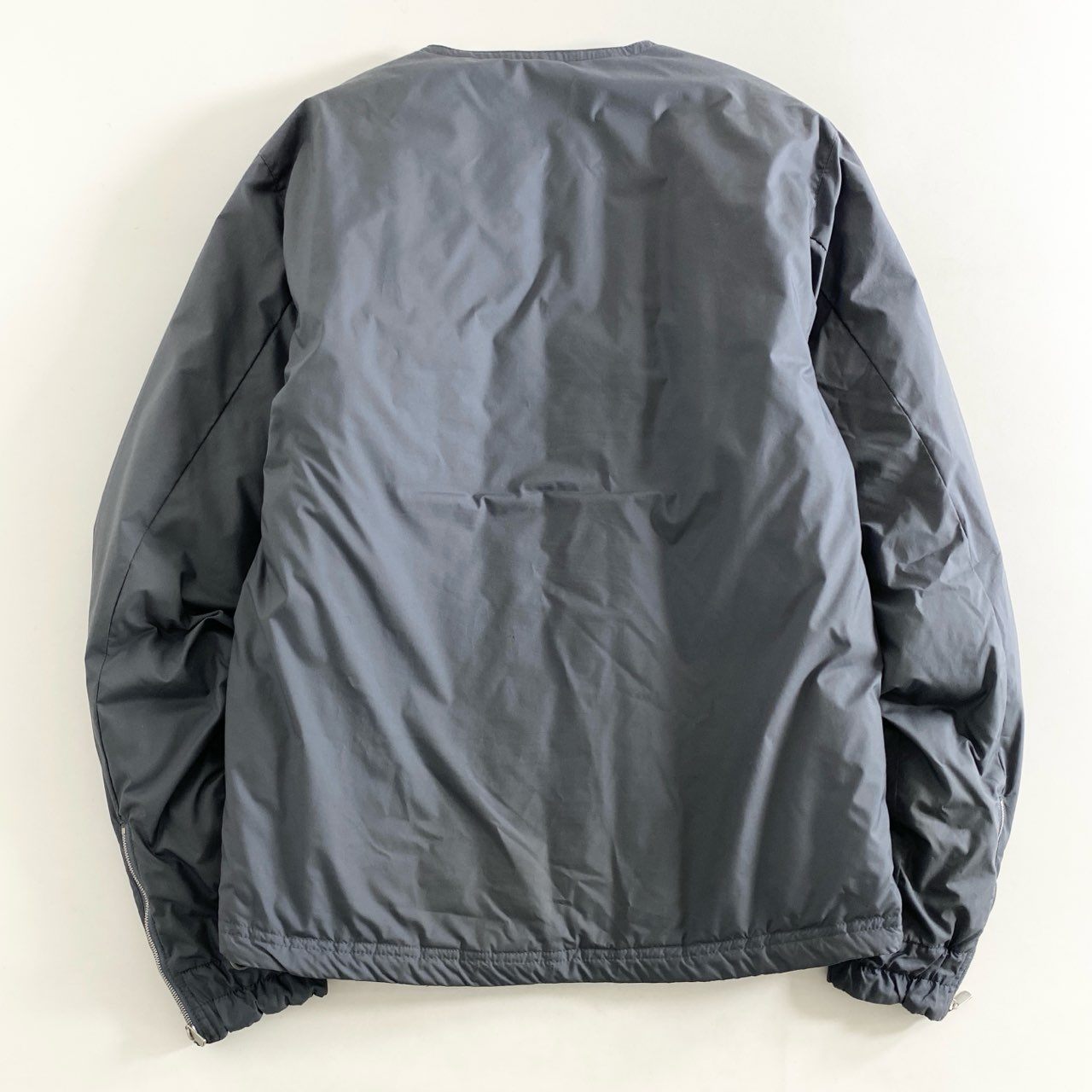 80h12 nonnative. ノンネイティブ DWELLER DOWN BLOUSON POLY TAFFETA ノーカラーダウンジャケット NN-J2806 グレー 画像参照