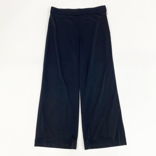 56H1 LEONARD レオナール ボトム サイドジップ ストレートパンツ ストレッチ カンカン素材 レディース 女性用 0143353 42 ブラックu02t