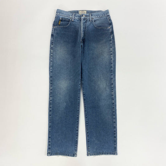 1j27 ARMANI JEANS アルマーニジーンズ 90’s デニムパンツ ジーンズ ストレート イタリア製 33サイズ ブルー メンズu02t