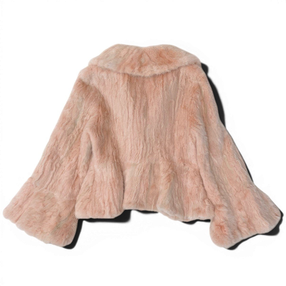 2g13 first avenue by NORTH BEACH ノースビーチ 変形 毛皮ジャケット ミンクコート 染めミンク サイズM(55) ピンク毛系 MINK FUR レディースu02t