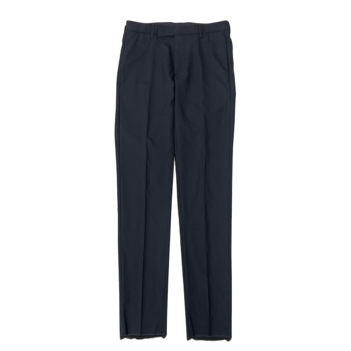 14i25 【美品】 Dior ディオールオム スラックスパンツ フルレングス フォーマル ウールパンツ イタリア製 裾未処理 44C ブラック レディース 女性用k02i