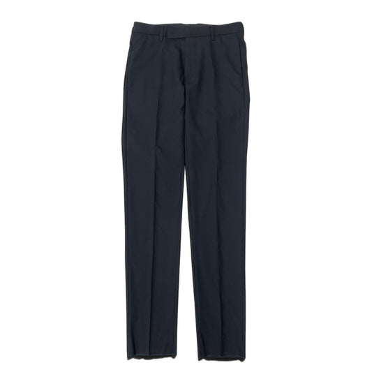 14i25 【美品】 Dior ディオールオム スラックスパンツ フルレングス フォーマル ウールパンツ イタリア製 裾未処理 44C ブラック レディース 女性用k02i