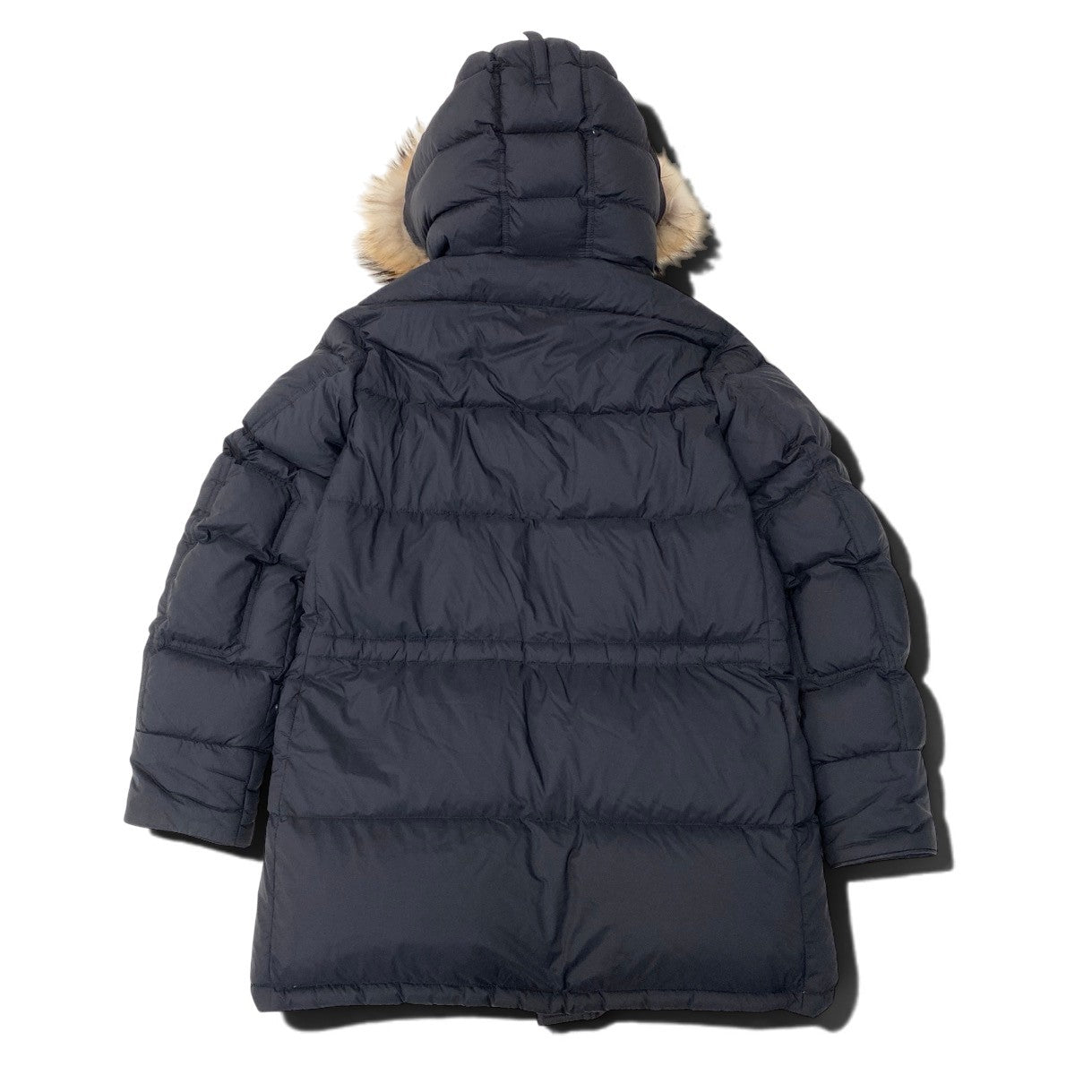 59f18 BURBERRY バーバリー ファー付 フーデッド ダウンコート 4059148 サイズ48 ブラック Down Coatt18r