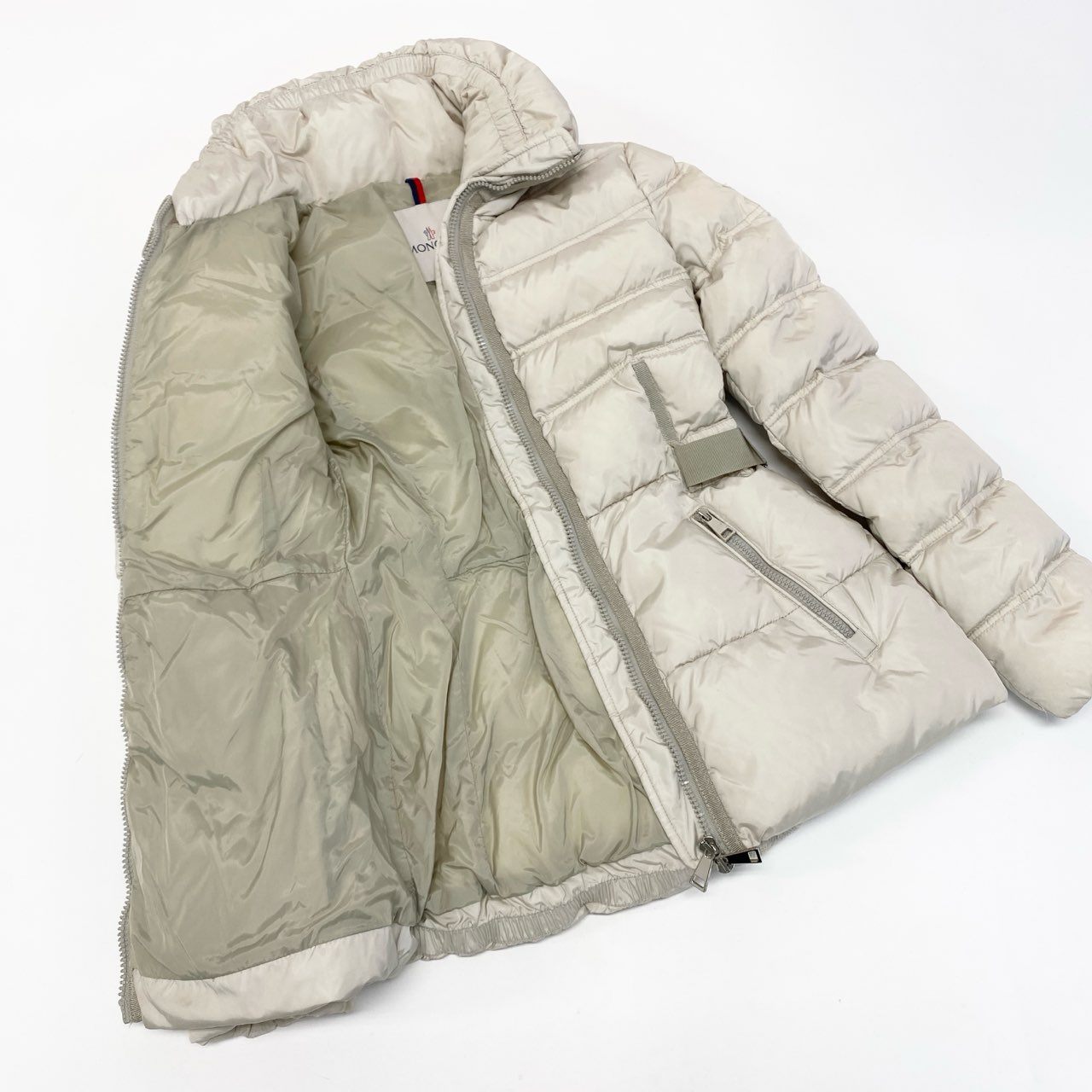 9a27 MONCLER モンクレール ALOUETTE アルエット ダウンジャケット サイズ00 ホワイト 鑑定済 D20934638505 ベルト付t18r