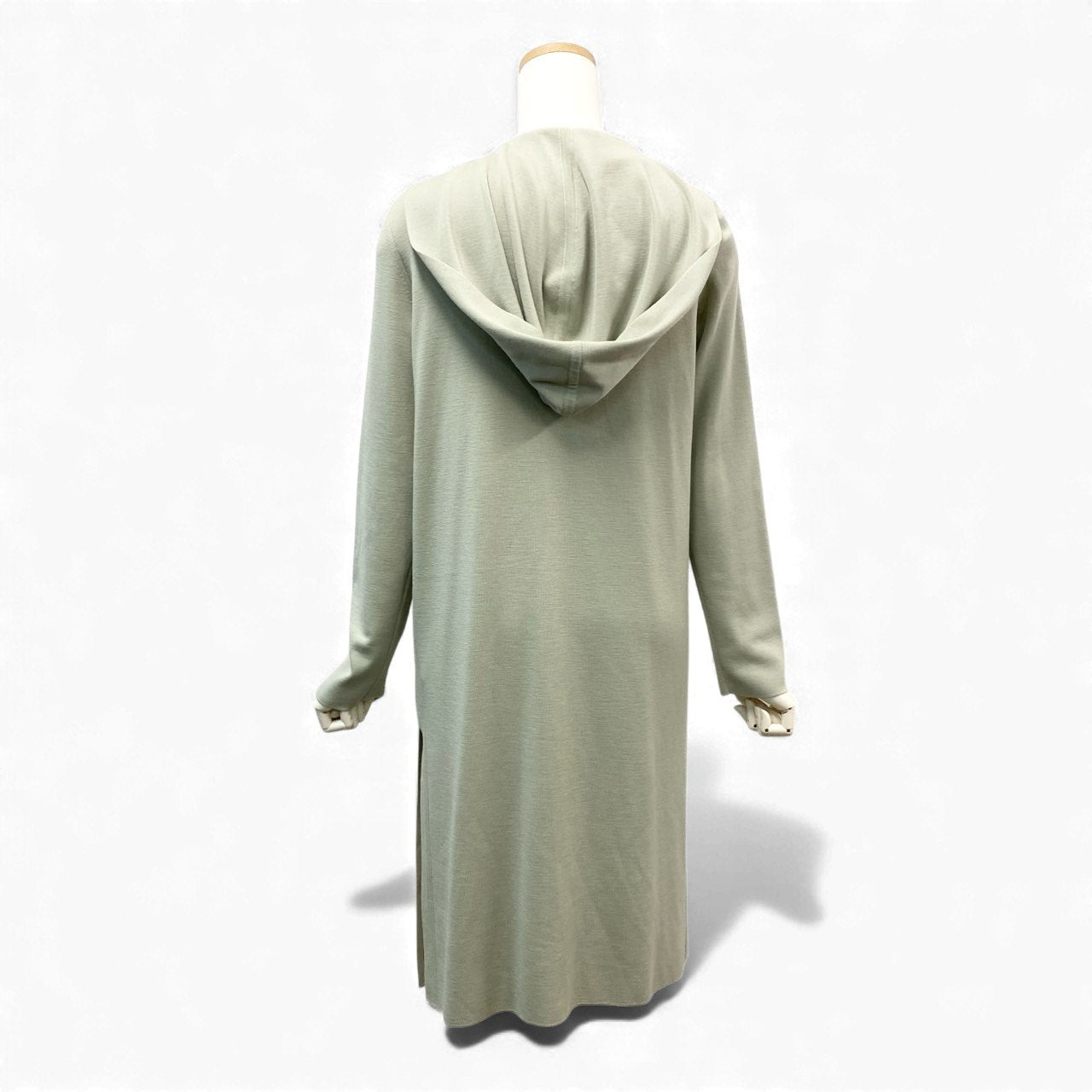 21k11 《極美品》 FOXEY フォクシー Knit Cardigan Amaryllis アマリリス 銀座本店限定カラー フーデッド ニットカーディガン ロング レディース 女性用 43048 パールグリーン ウール100％u02t