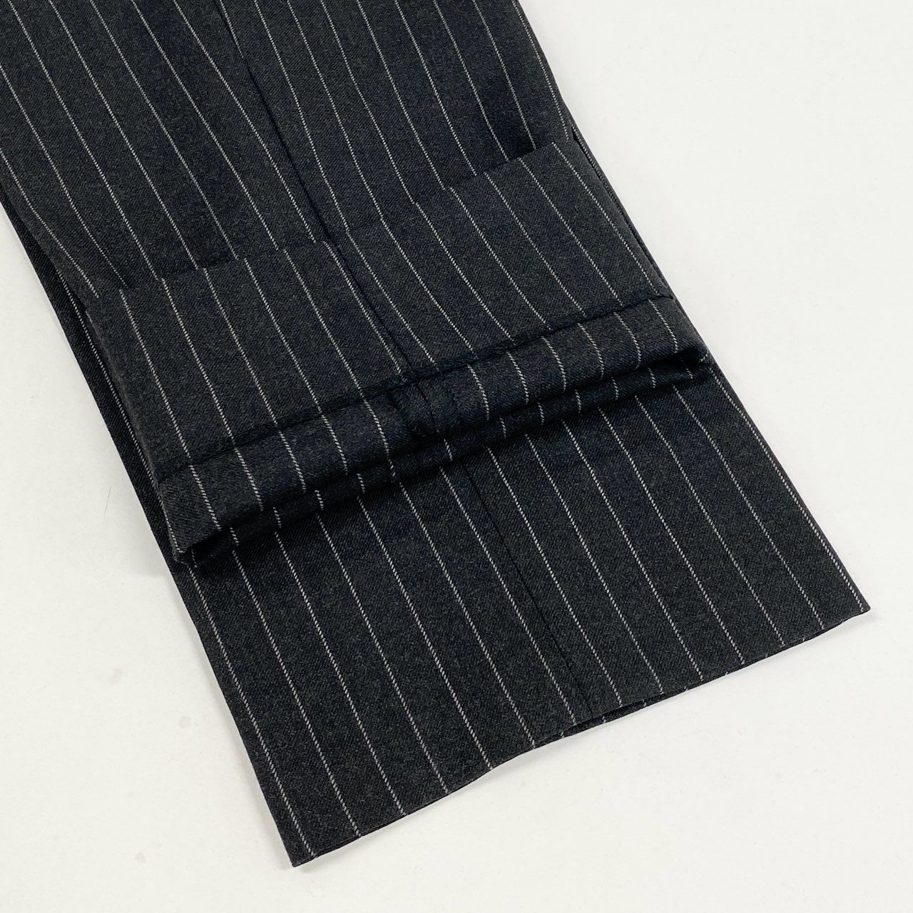 6L17 Stile Latino スティレラティーノ スーツセットアップ テーラードジャケット スラックス ストライプ 52サイズ グレー メンズo07t