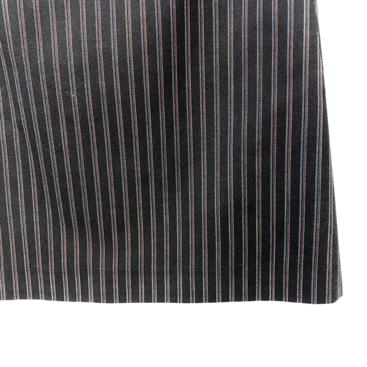 75c13 Paul Smith BLACK ポールスミス ブラック スカートスーツ セットアップ 裏地総柄 40/38 ブラック ストライプ レディースu02t