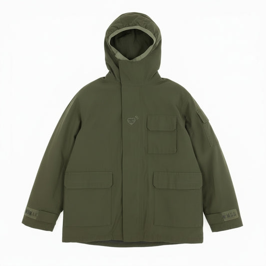 Mb10【美品】HUMAN MADE ヒューマンメイド マウンテンパーカージャケット ブルゾン ジャケットアウター XXLサイズ カーキ k02ik02i