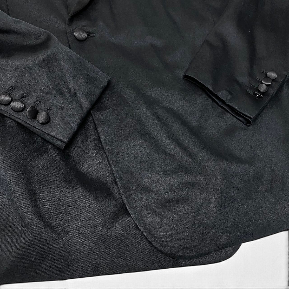 28j15 【極美品】 DIOR ディオール テーラードジャケット シングル 1B 無地 サイズ48C ブラック メンズ 紳士服u02t