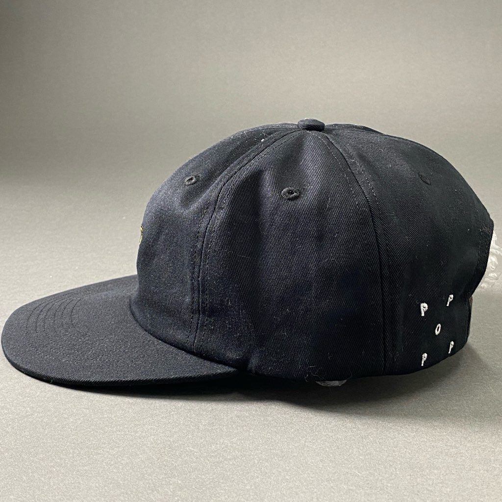 2f23 POP TRADING COMPANY ポップトレーディング カンパニー POP MISSING LINK SIXPANEL CAP 6パネルキャップ ブラック USA製 帽子