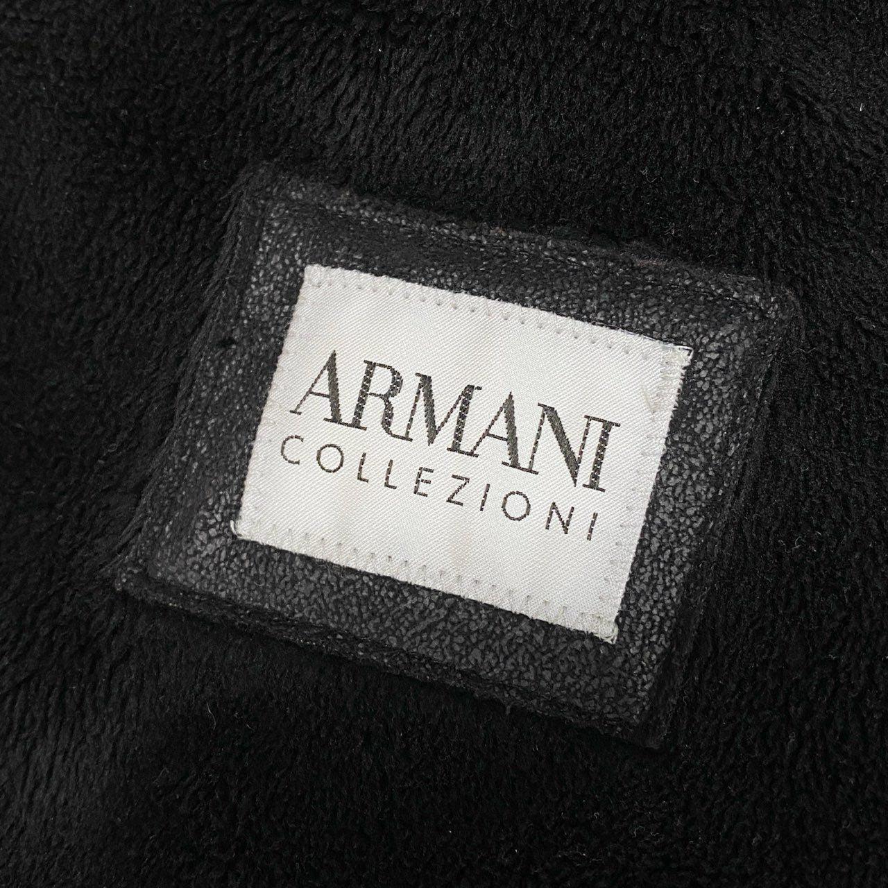 66a14 GIORGIO ARMANI ジョルジオアルマーニ Pコート ピーコート ダブルブレストジャケット 裏ボア メンズ 紳士服 EU46 ブラック ポリエステル100％o07t
