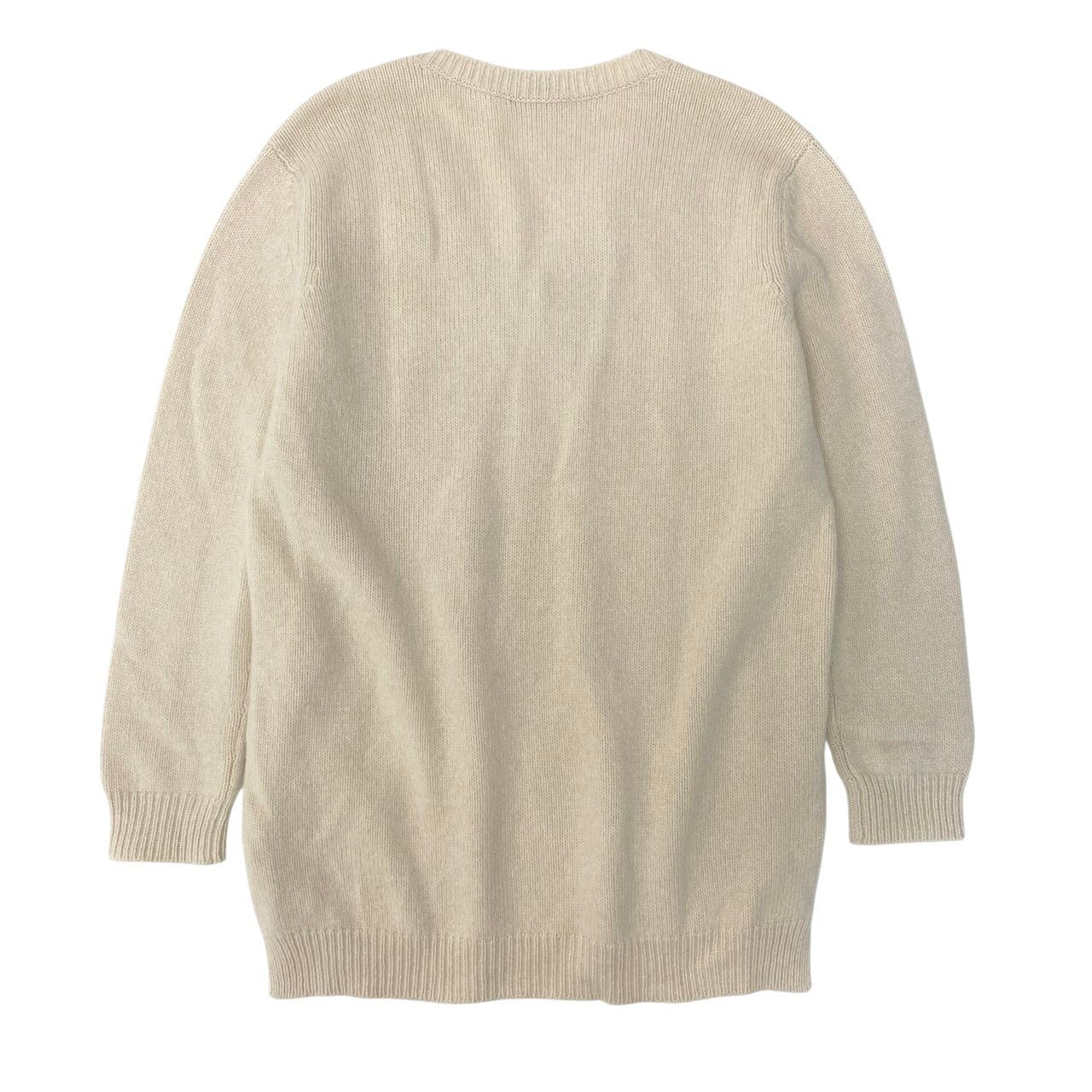 Id2 《美品》 LOUIS VUITTON ルイヴィトン カシミヤブレンド Vネックセーター Cashmere Blend V Neck Sweater サイズS アイボリーt18r