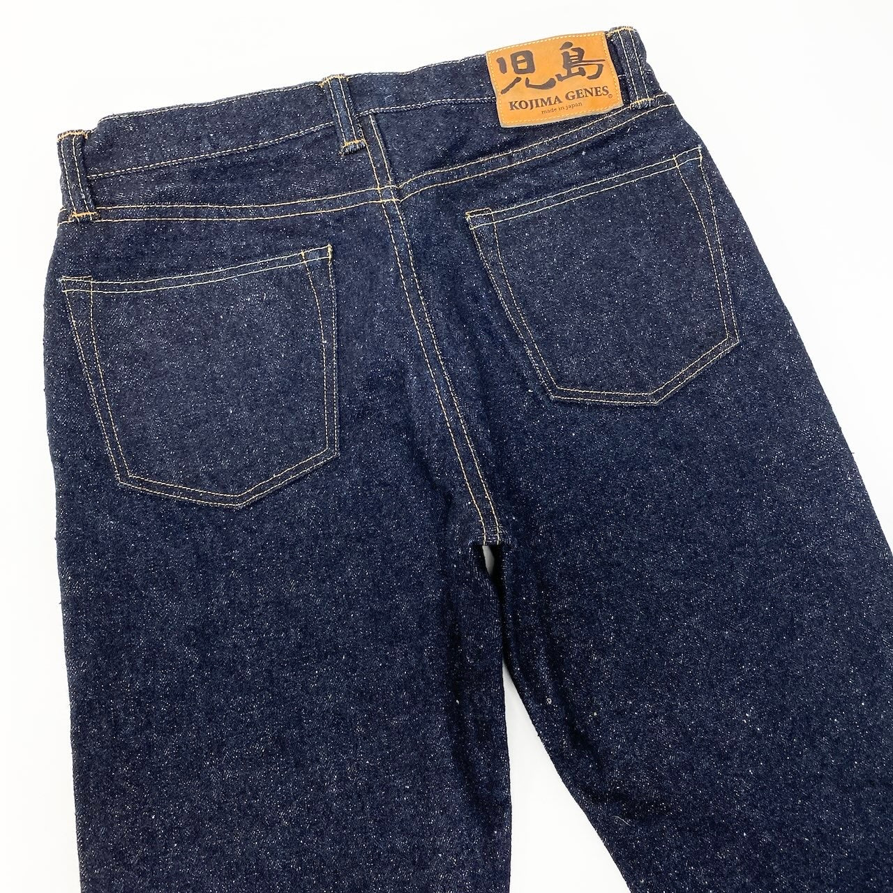 81c26 《極美品》 KOJIMA GENES 児島ジーンズ 20oz Nep Deniｍ ネップデニムパンツ サイズ34 濃紺 ヴィンテージストレート 青耳t18r