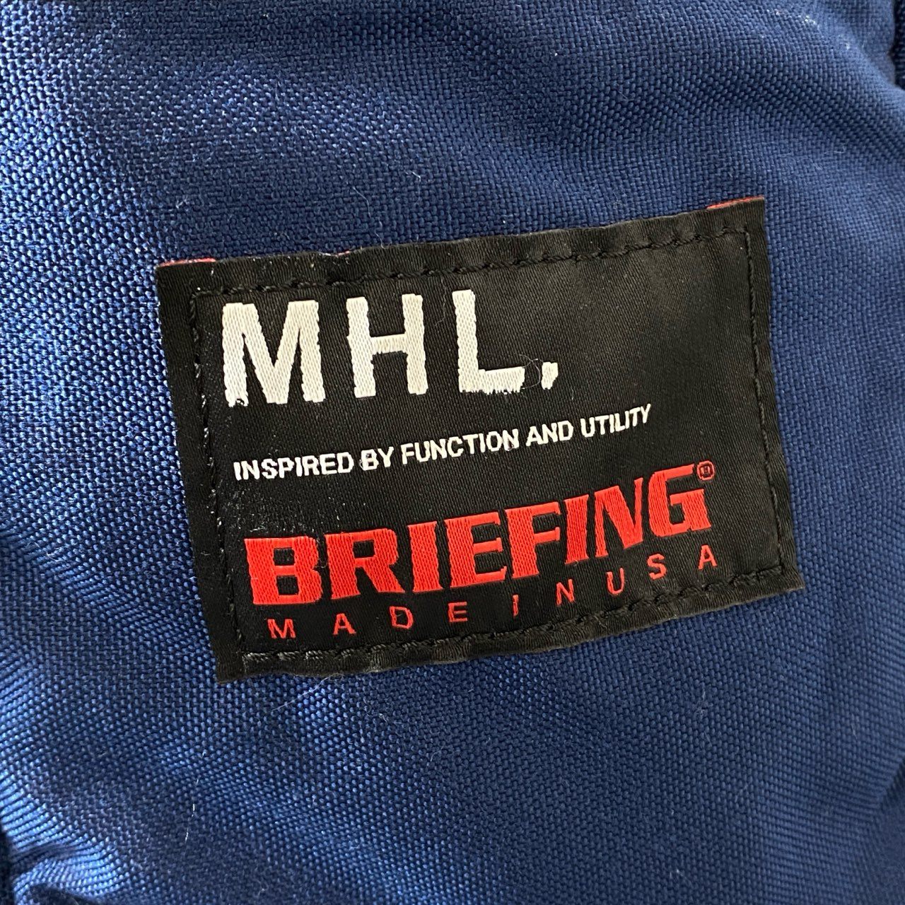 Ag17 BRIEFING ブリーフィング × MHL エムエイチエル USA製 バックパック リュック ネイビー マーガレットハウエル コラボ 大容量 デイパック