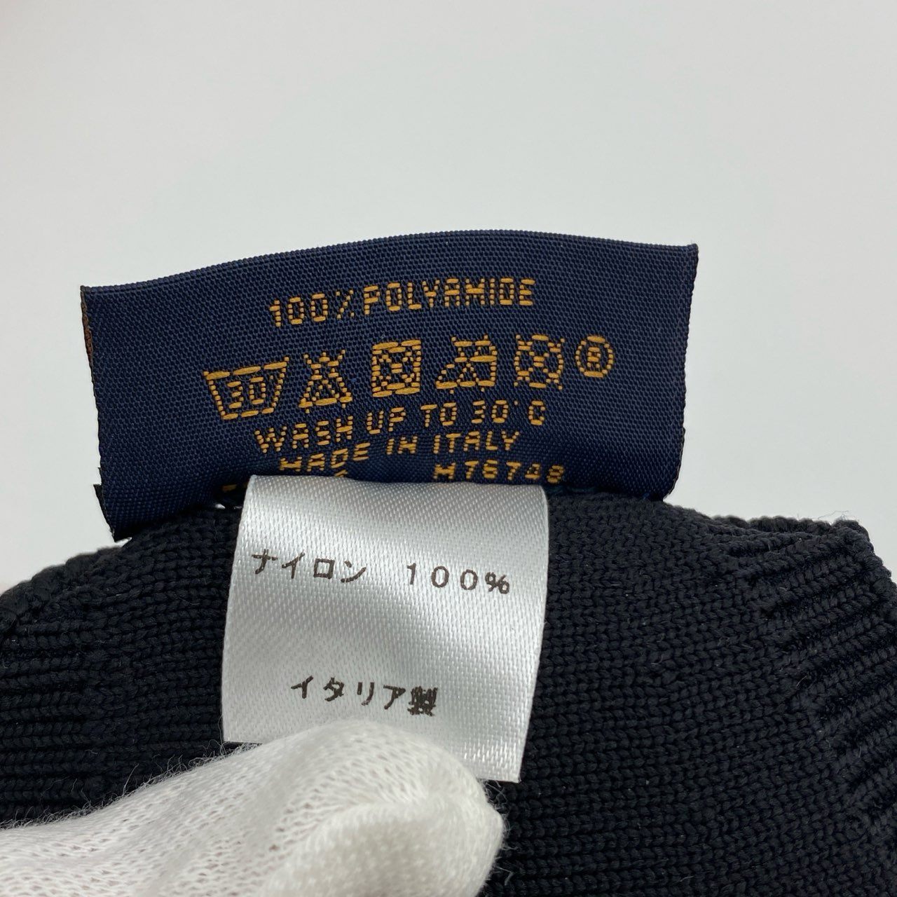 i3 《未使用品》 LOUIS VUITTON ルイヴィトン LV マスク マイユ ポーチ付き M76748 ブラック ノワール 箱付属t18r