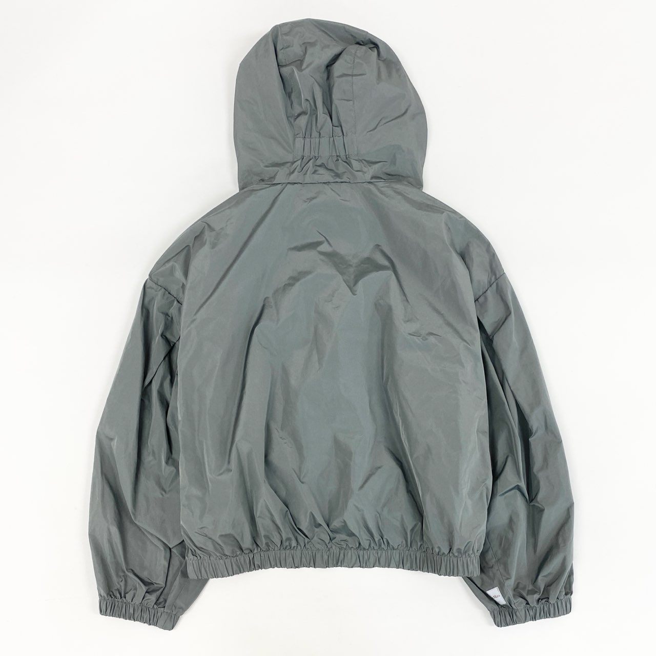57h4 Max Mara マックスマーラ The Cube. テクニカル タフタパーカー フーディージャケット サイズ38 グレー系 レディース ライトアウター 羽織k02i