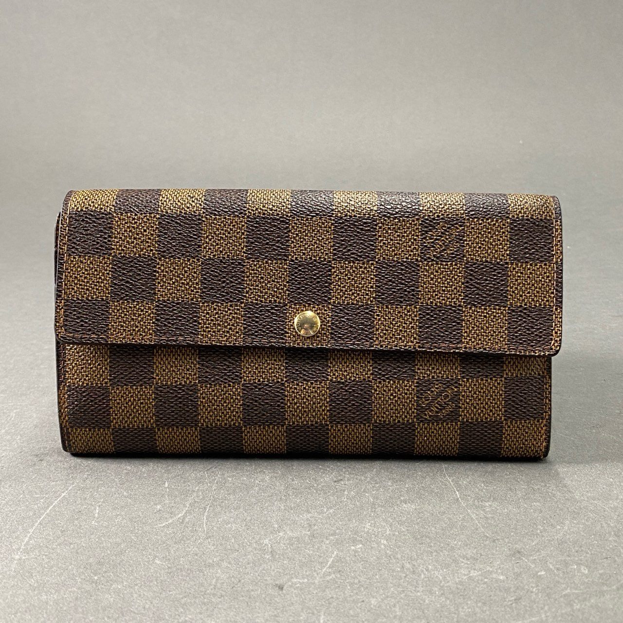 3e14 LOUIS VUITTON ルイヴィトン ダミエ ロングウォレット 長財布 ブラウン USA製 SD2029