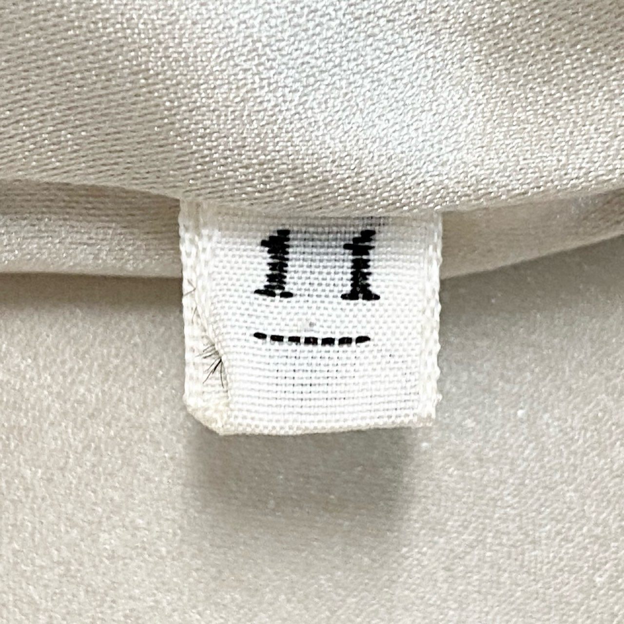 54L4 ブルーフォックス セミロングコート サイズ11号 アイボリー 本毛皮 FOX FUR リアルファー 肉厚◎t18r