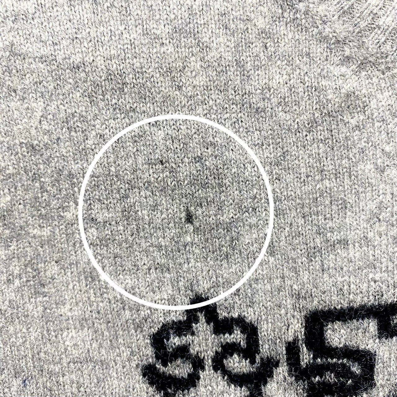 66c2 PEARLY GATES パーリーゲイツ カシミヤ ニットセーター ゴルフウェア golf メンズ 紳士服 053-7270001 サイズ4 グレー カシミア100％u02t